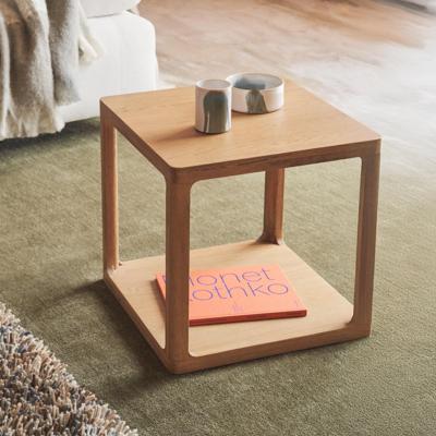 Kave Home Bijzettafel 'Maymai' Eikenhout, 50 x 50cm