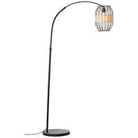 Brilliant Slope 93149/76 Staande lamp E27 Zwart, Natuur - thumbnail