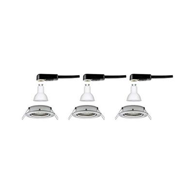 Paulmann 93429 Nova Inbouwlamp Set van 3 stuks LED GU10 19.5 W IJzer (geborsteld) Paulmann 93429 Nova Inbouwlamp Set van 3 stuks LED GU10 19.5 W IJzer (geborsteld)