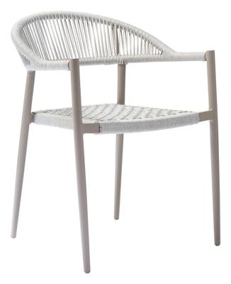 Woood Yellow tuinstoel Lichtgrijs