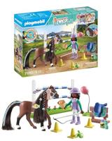 PLAYMOBIL 71355 Zoe & Blaze met hindernisbaan - Paarden van de waterval - Met modulaire obstakels - Vanaf 5 jaar - thumbnail