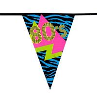 Vlaggenlijn 80&apos;s party - thumbnail