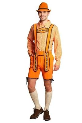 Lederhose Oranje Holland Kort