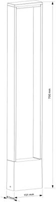 Deko Light 733041 Cata V Staande LED-buitenlamp Energielabel: F (A - G) LED 4 W Antraciet