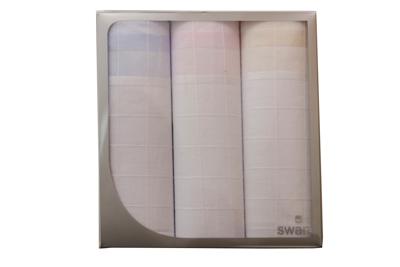 3-pak Dames zakdoeken Vierkant - Stoffen katoenen zakdoeken - Cadeauverpakking