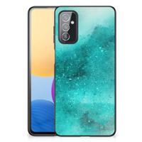 Kleurrijke Telefoonhoesje Samsung Galaxy M52 Painting Blue - thumbnail
