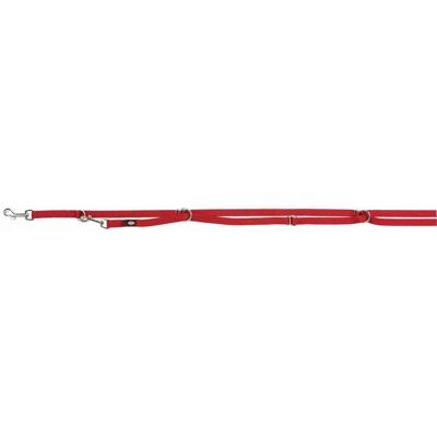 TRIXIE HONDENRIEM PREMIUM VERSTELBAAR ROOD 300X1,5 CM