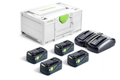 Festool 577709 | energie-set 18v in systainer³ sys3 m 187 (4x 5.0ah accu + tcl 6 duo snellader) - 577709
