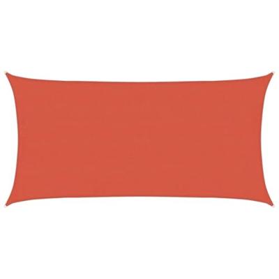 VidaXL Zonnezeil 160 g/m² 4x7 m hdpe terracottakleurig