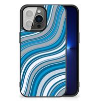 iPhone 13 Pro Back Case Waves Blue - thumbnail