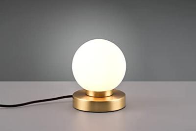 Trio TafellampjePrinz Ii goud met wit glas - R54011008