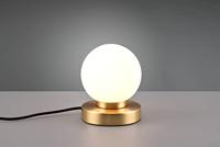 Trio TafellampjePrinz Ii goud met wit glas - R54011008 - thumbnail