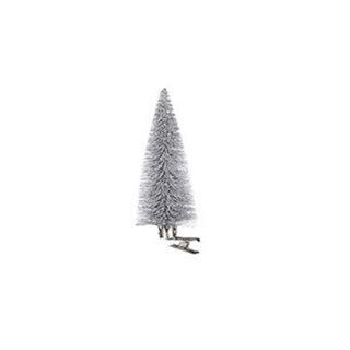 House of Seasons Kerstboom Clips Zilver 6 Stuks H13xd5cm