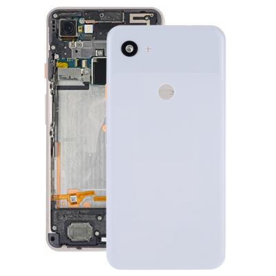 Batterij achtercover met camera lens & toetsen aan de zijkant voor Google pixel 3a XL (wit)
