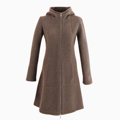 Mantel van walkstof, antracietgrijs 36