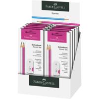 Faber Castell fc-218495 schrijfset faber-castell sparkle wit/roze - thumbnail