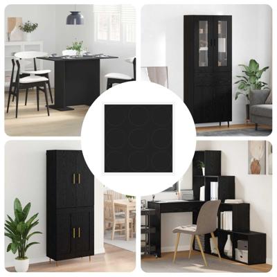 Zelfklevende Schroefhoes 12 pcs Zwart 20 x 0,5 mm