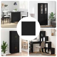 Zelfklevende Schroefhoes 12 pcs Zwart 20 x 0,5 mm - thumbnail