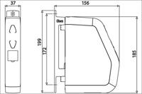 Superrollo Professional SR10185 GW185 Elektrische bandopwinder 15 mm Trekkracht (max.) 30 kg Opbouw (op muur) - thumbnail