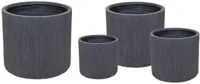 Mcollections Bloempot Nora Egg - Clayfibre - Ø32 x H31 - Luxe Grafiet - thumbnail
