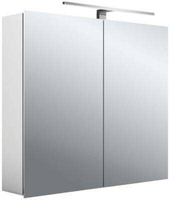 Emco Mee Spiegelkast 80x15,3x74,6 cm 2 deuren LED opbouw