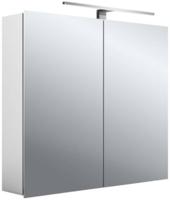 Emco Mee Spiegelkast 80x15,3x74,6 cm 2 deuren LED opbouw - thumbnail
