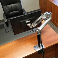 Ergotron LX Sit Stand, Desk Mount LCD Arm, Polish Monitor-tafelbeugel 1-voudig - thumbnail