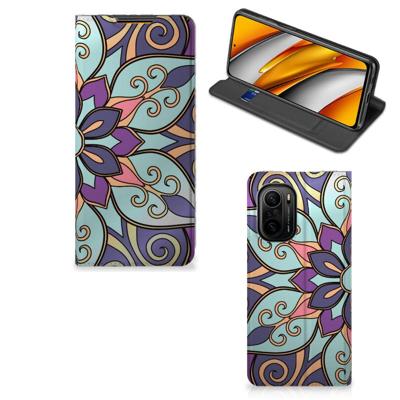 Xiaomi Mi 11i | Poco F3 Smart Cover Purple Flower Xiaomi Mi 11i | Poco F3 Smart Cover Purple Flower