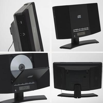 Denver MC-5220 Stereoset AUX, CD, FM Wandmontage Zwart