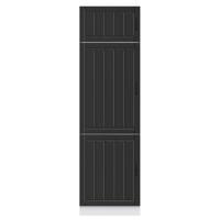 Keukenkast Lucca bewerkt hout zwart - thumbnail