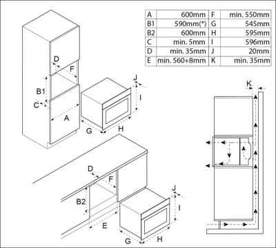 Inventum IOH6072RK Hetelucht Inbouw Oven
