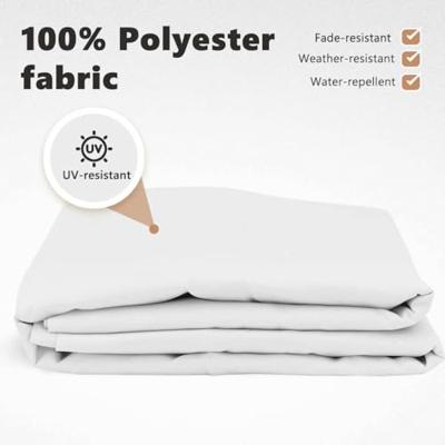VidaXL Vervangingsdoek voor zonnescherm wit 280 x 245 cm polyester VidaXL Vervangingsdoek voor zonnescherm wit 280 x 245 cm polyester