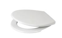 Toiletzitting Plieger Economy Met Deksel Thermoplast Met RVS Bevestigingsset Wit - thumbnail