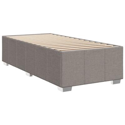 Boxspring met matras stof taupe 90x200 cm - thumbnail