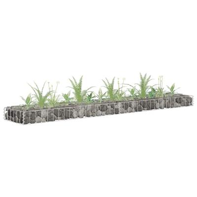VidaXL Gabion plantenbak verhoogd 180x30x10 cm gegalvaniseerd staal VidaXL Gabion plantenbak verhoogd 180x30x10 cm gegalvaniseerd staal