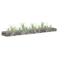 VidaXL Gabion plantenbak verhoogd 180x30x10 cm gegalvaniseerd staal - thumbnail