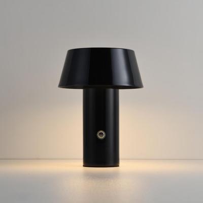 LED Tafellamp Cadera nero - 3W - Metaal - Paddenstoel - IP20 voor binnen - Met geïntegreerde dimmer - USB-C oplaadbaar