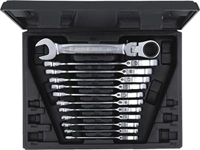 KS Tools 503.4865 503.4865 Ring-steeksleutelset Sleutelbreedte (metrisch) 8 - 19 mm