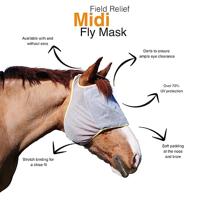 Field Relief Midi vliegenmasker grijs maat:s - thumbnail