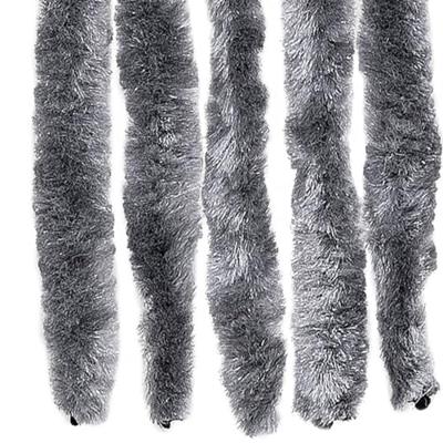 VidaXL Vliegengordijn 100x200 cm chenille zilver
