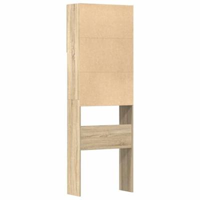 VidaXL Wasmachinekast 64x24x190 cm bewerkt hout en sonoma eikenkleurig VidaXL Wasmachinekast 64x24x190 cm bewerkt hout en sonoma eikenkleurig