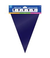 Folie Vlaggenlijn Donkerblauw/Zilver (10m) - thumbnail