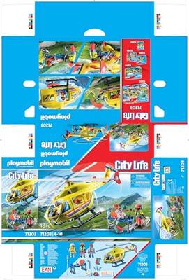 PLAYMOBIL City Life reddingshelikopter 71203 - thumbnail