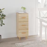 Dressoir 34,5x34x90 cm bewerkt hout sonoma eiken - thumbnail
