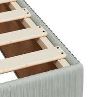Bedframe zonder matras 90x190 cm fluweel lichtgrijs - thumbnail