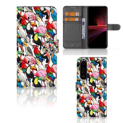Sony Xperia 1 III | Telefoonhoesje | Met pasjeshouder | Birds