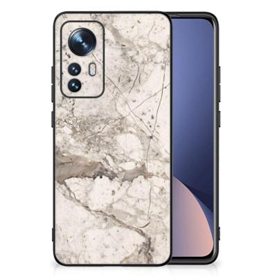 Xiaomi 12 | 12X Marmeren Print Telefoonhoesje Marmer Beige Xiaomi 12 | 12X Marmeren Print Telefoonhoesje Marmer Beige