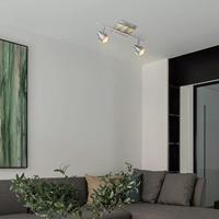 Light depot - LED opbouwspot Drift 2 lichts - 35,5 cm - mat staal - Outlet - thumbnail