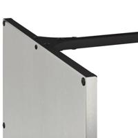 Brandhoutrek 40x40x40 cm roestvrij staal - thumbnail