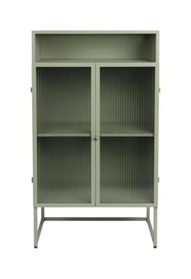 ZILT Vitrinekast 'Lislie' 105 x 60cm, kleur Groen